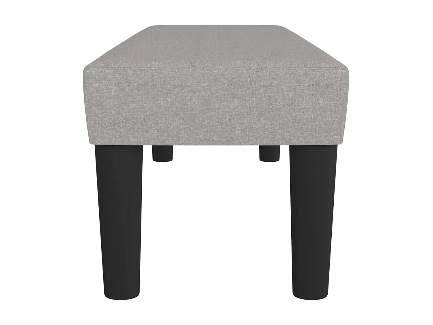 Banco Gris Claro 100x30x30 cm Tela