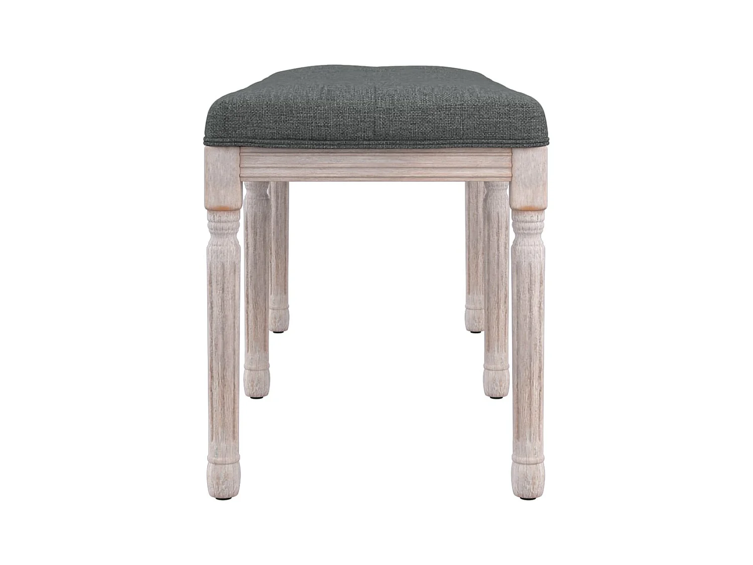 Donkergrijze bank 110x40x49 cm stof