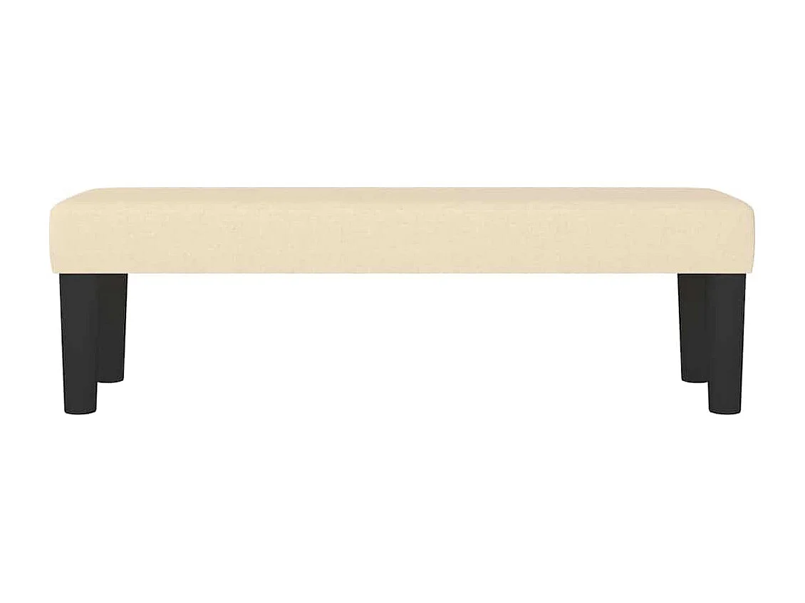 Banco crema 100 x 30 x 30 cm tela