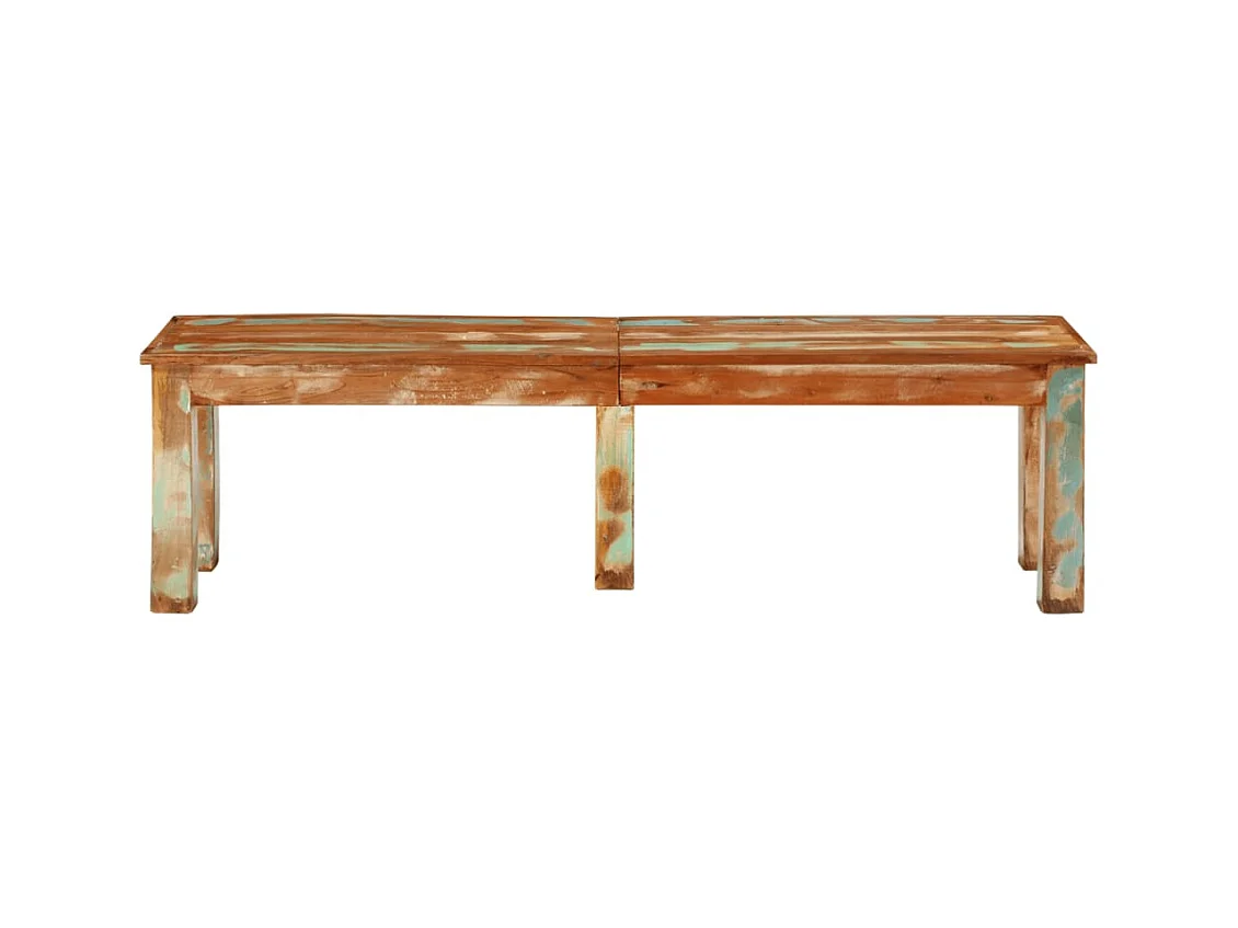 Banc 160x35x46 cm bois de récupération massif