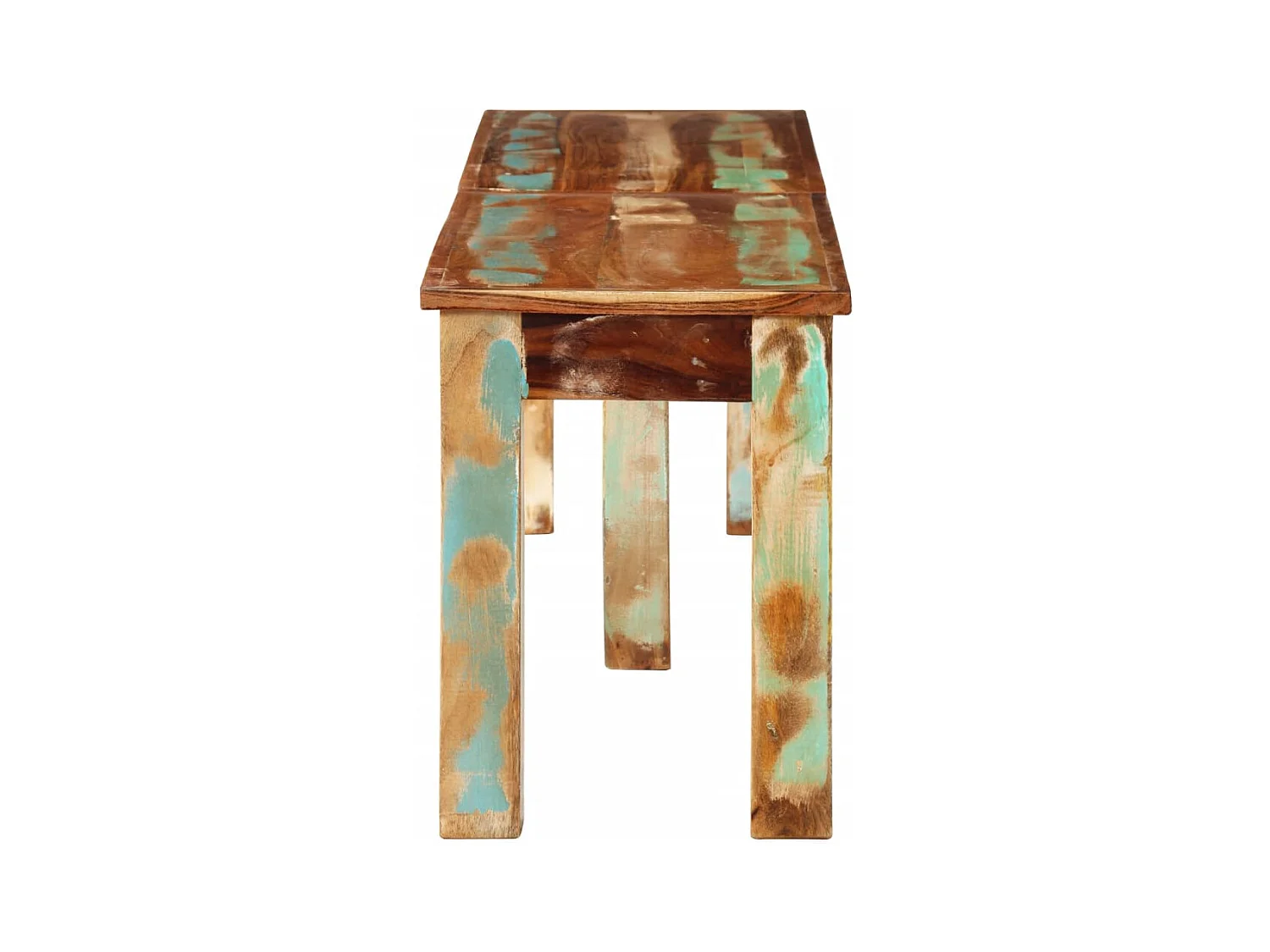 Banc 160x35x46 cm bois de récupération massif