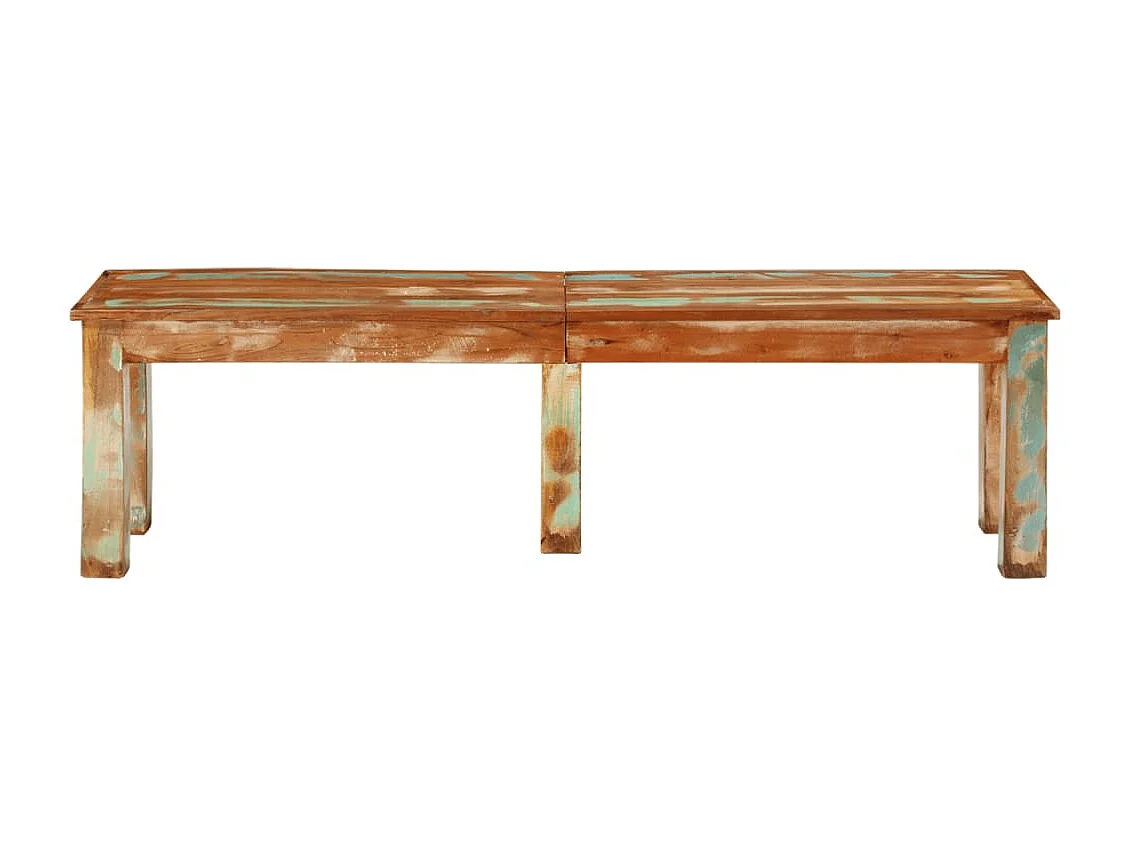 Banc 160x35x46 cm bois de récupération massif