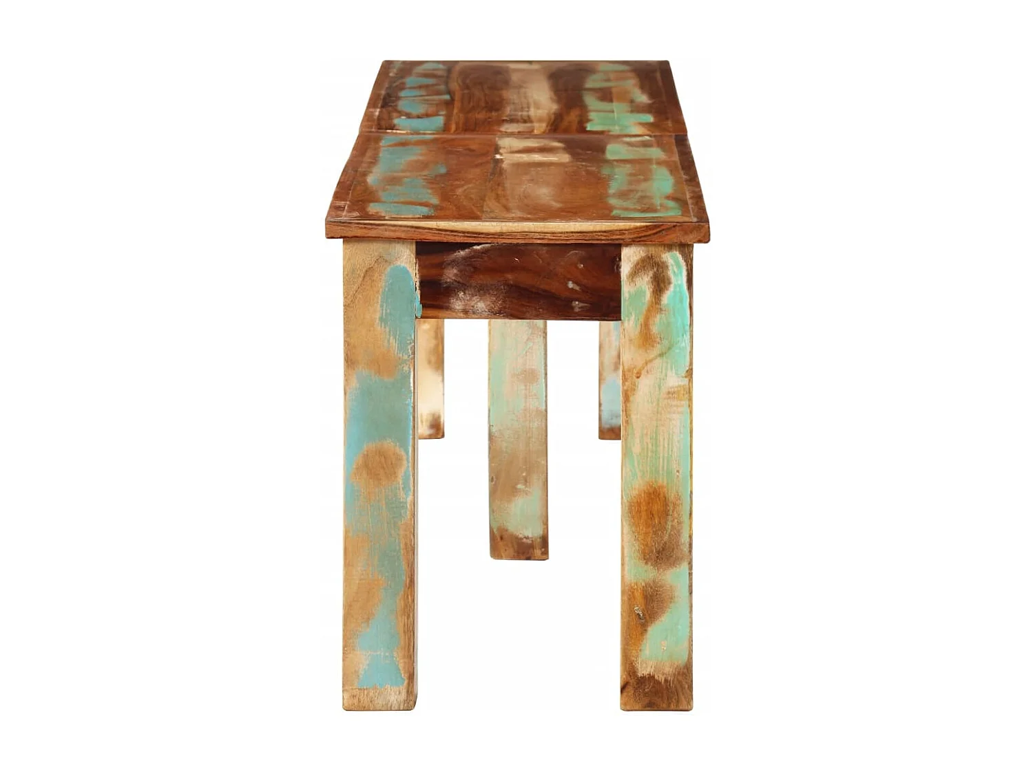 Banc 160x35x46 cm bois de récupération massif