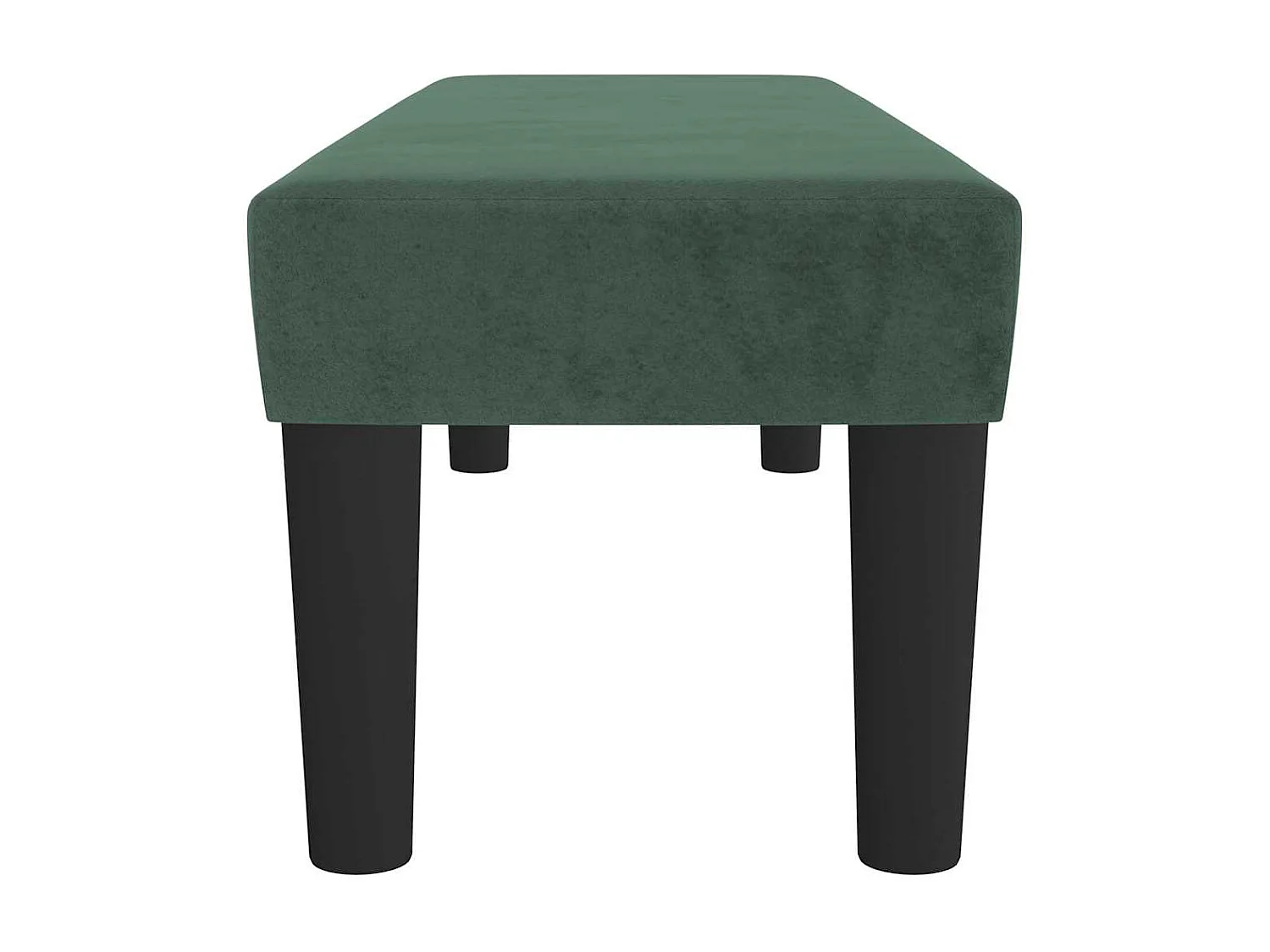Panca verde scuro 100 x 30 x 30 cm Velluto