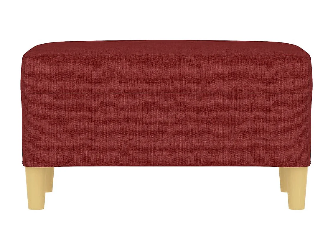 Burgunderrote Bank 70x35x41 cm Stoff