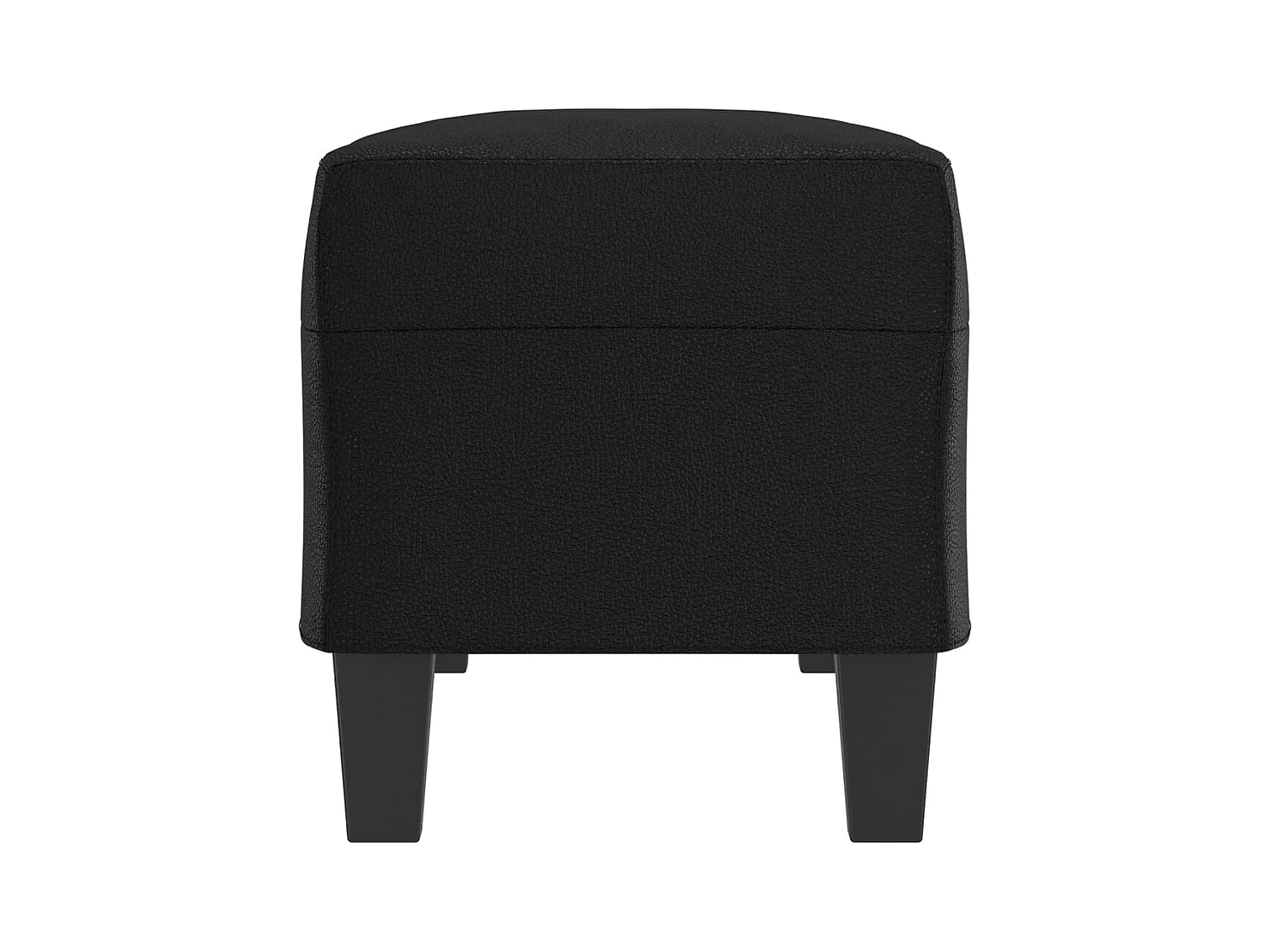 Zwarte bank 100x35x41 cm kunstleer