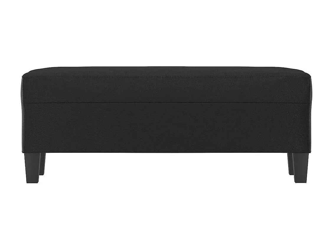 Banc Noir 100x35x41 cm Similicuir