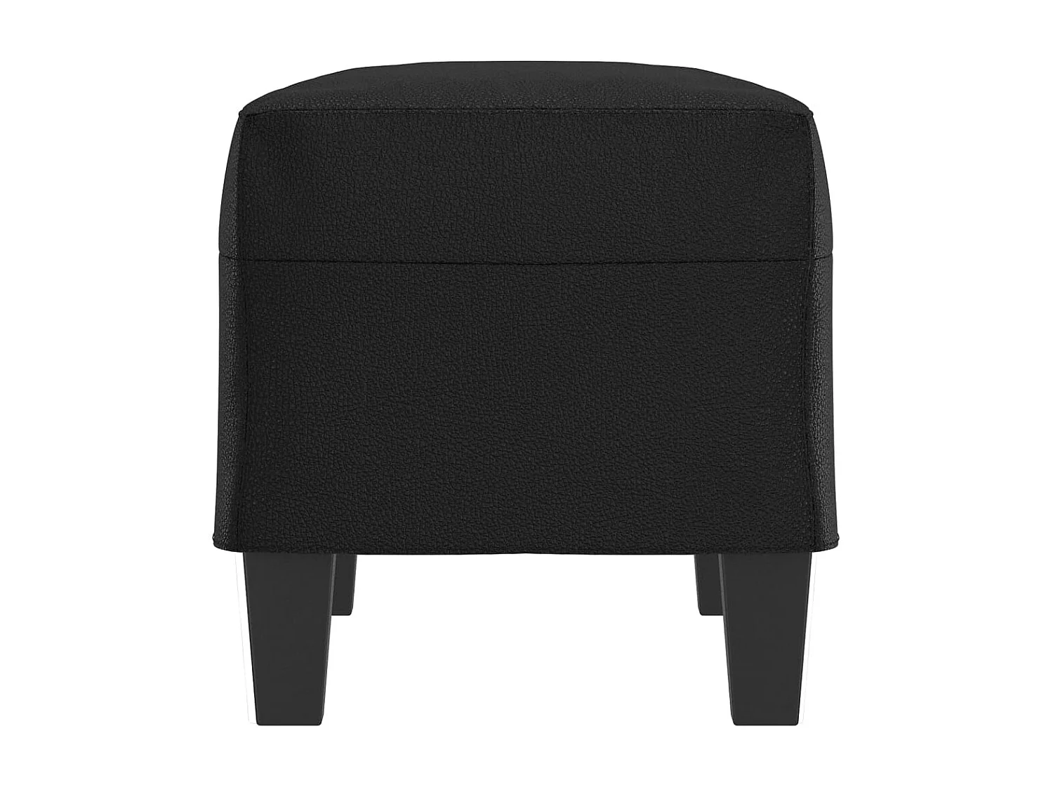 Zwarte bank 70x35x41 cm kunstleer