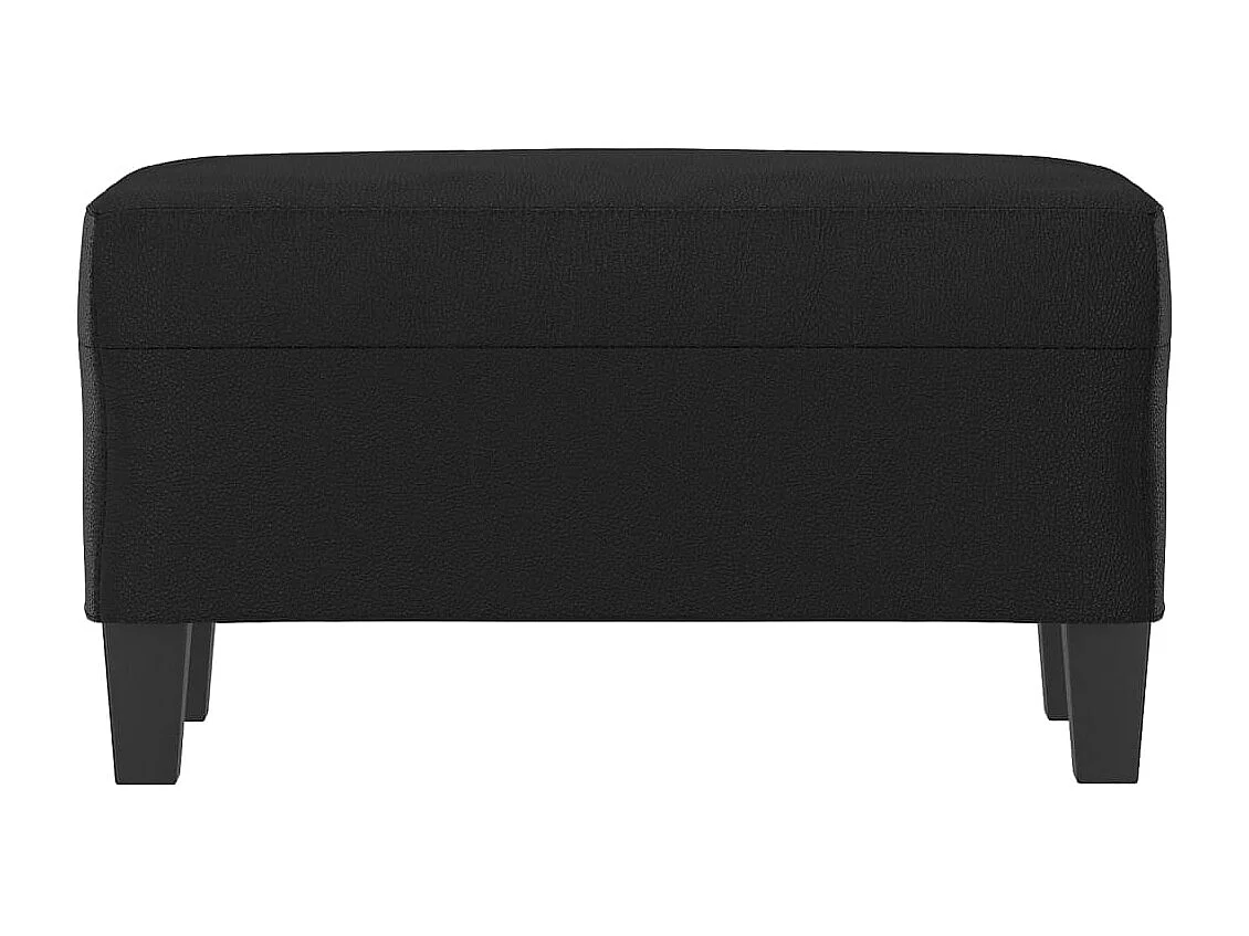 Banc Noir 70x35x41 cm Similicuir