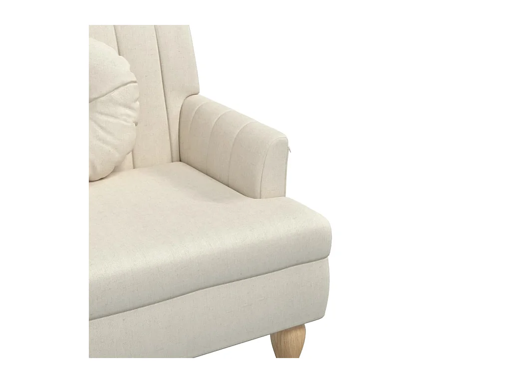 Banc avec coussins 113x64,5x75,5 cm lin