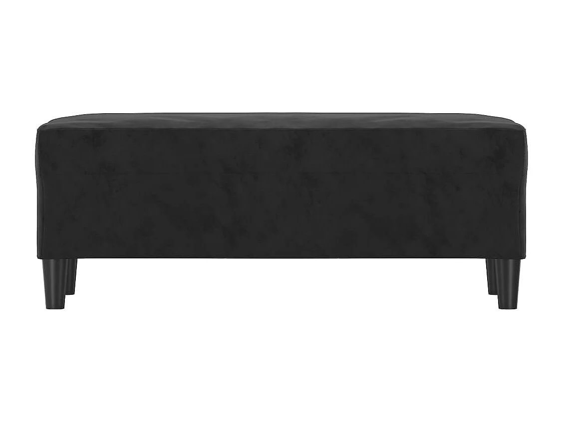 Banco Negro 100x35x41 cm Terciopelo