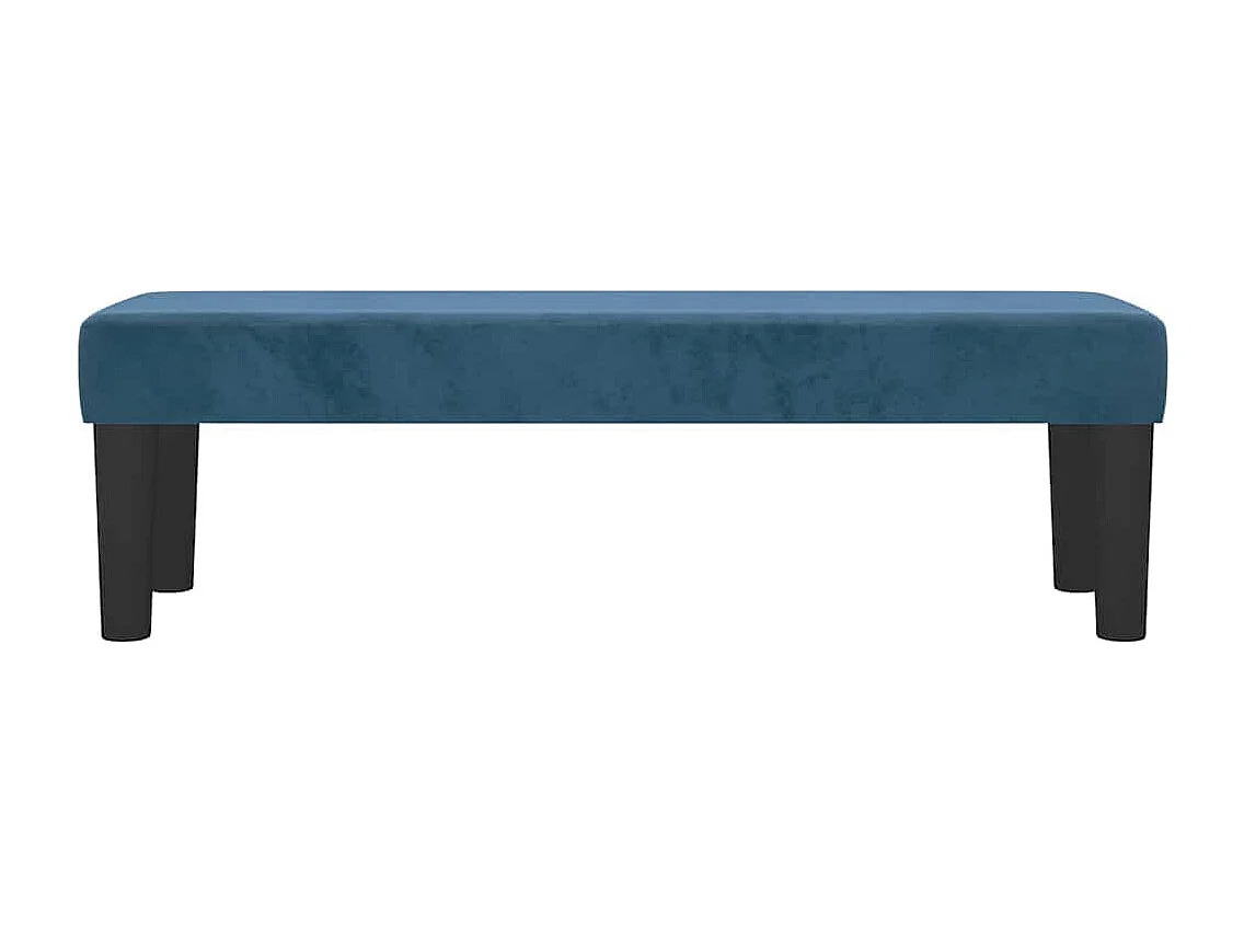 Banco azul oscuro 100 x 30 x 30 cm Terciopelo
