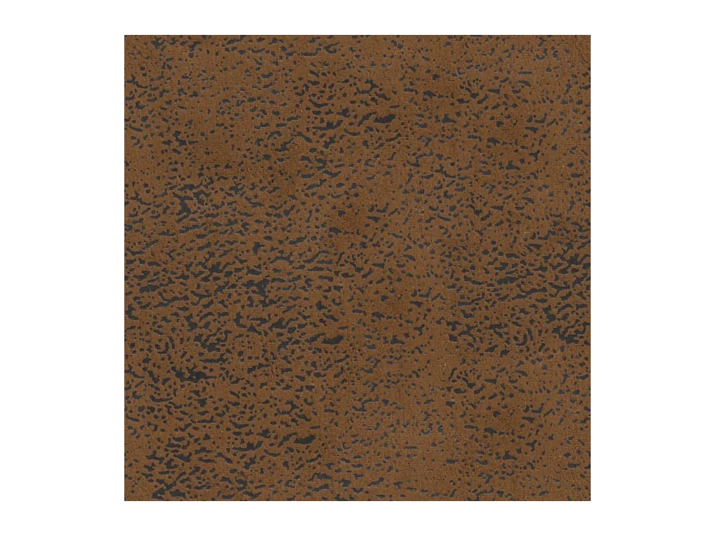 Banco con respaldo marrón 119,5x64,5x75 cm piel antelina