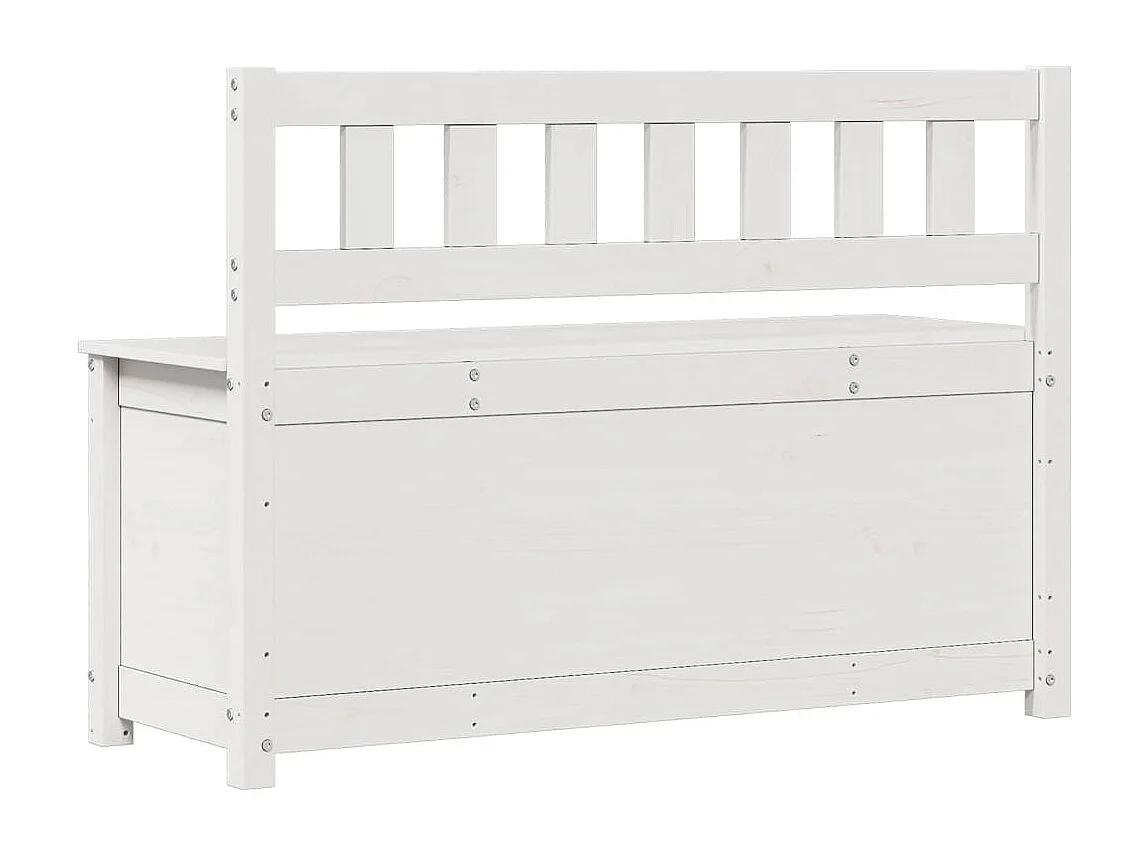 Banco Blanco 110x41x76,5 cm Madera maciza de pino