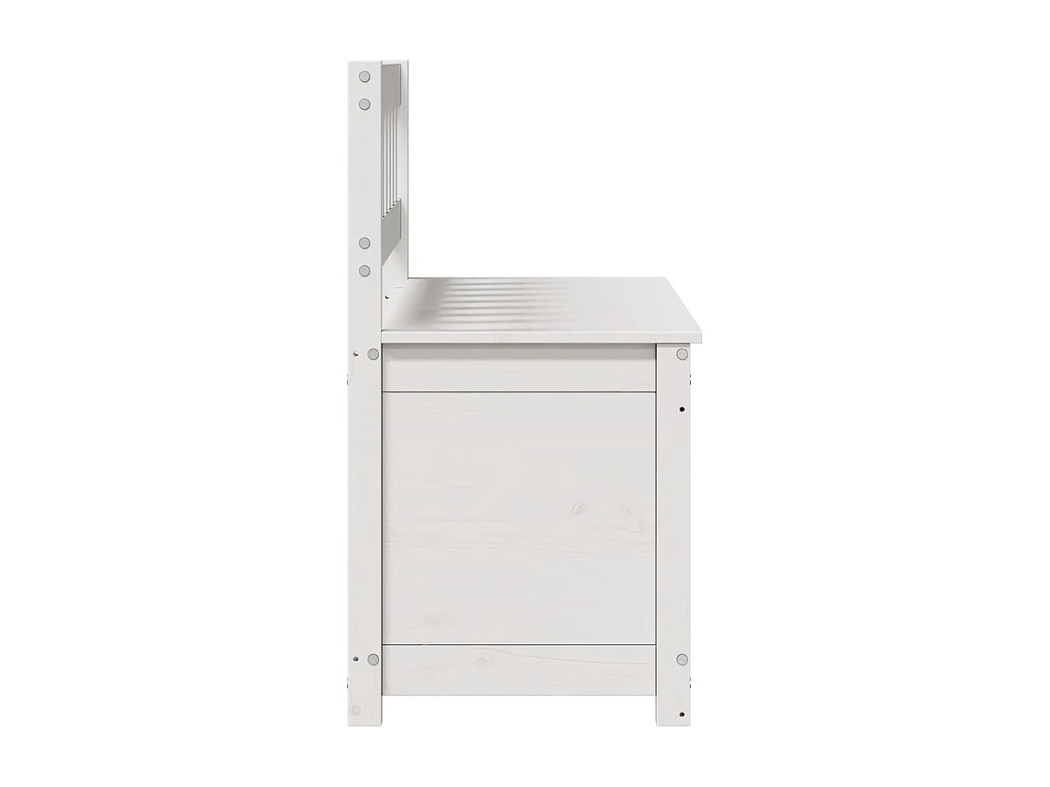 Witte bank 110x41x76,5 cm Massief grenenhout