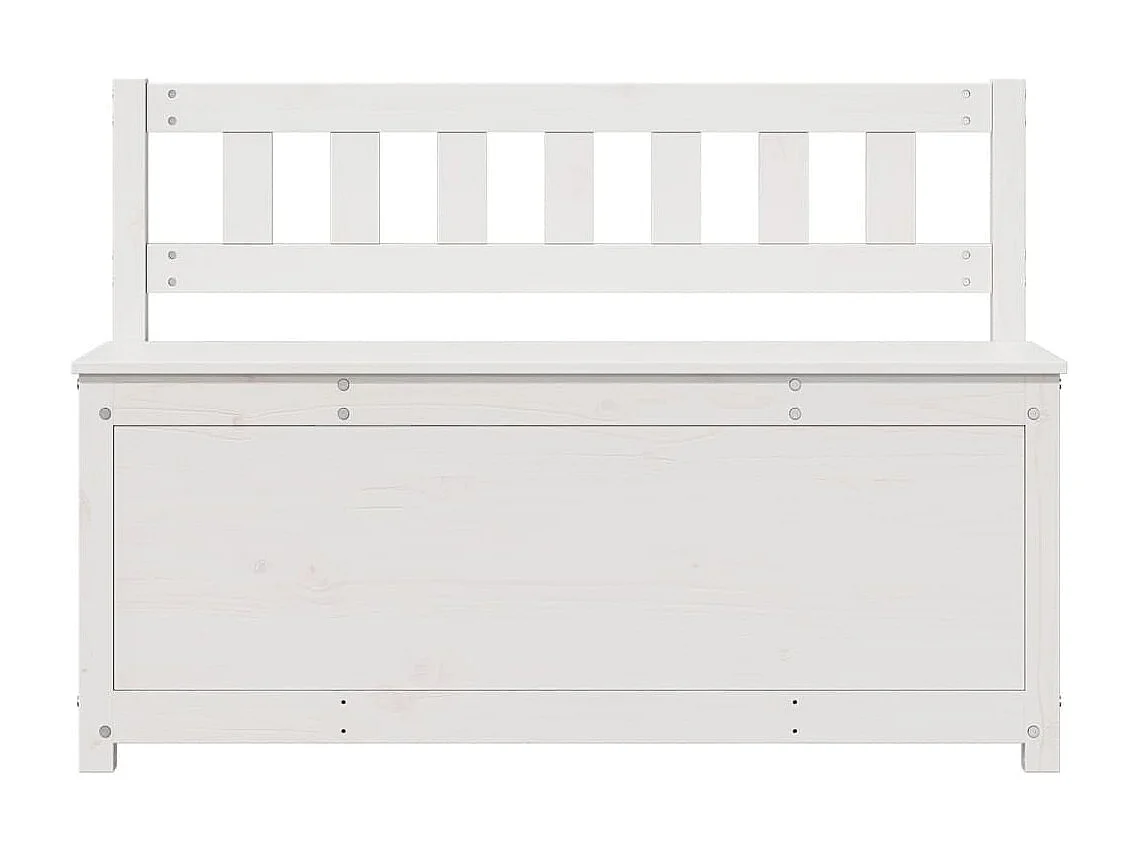 Banco Blanco 110x41x76,5 cm Madera maciza de pino