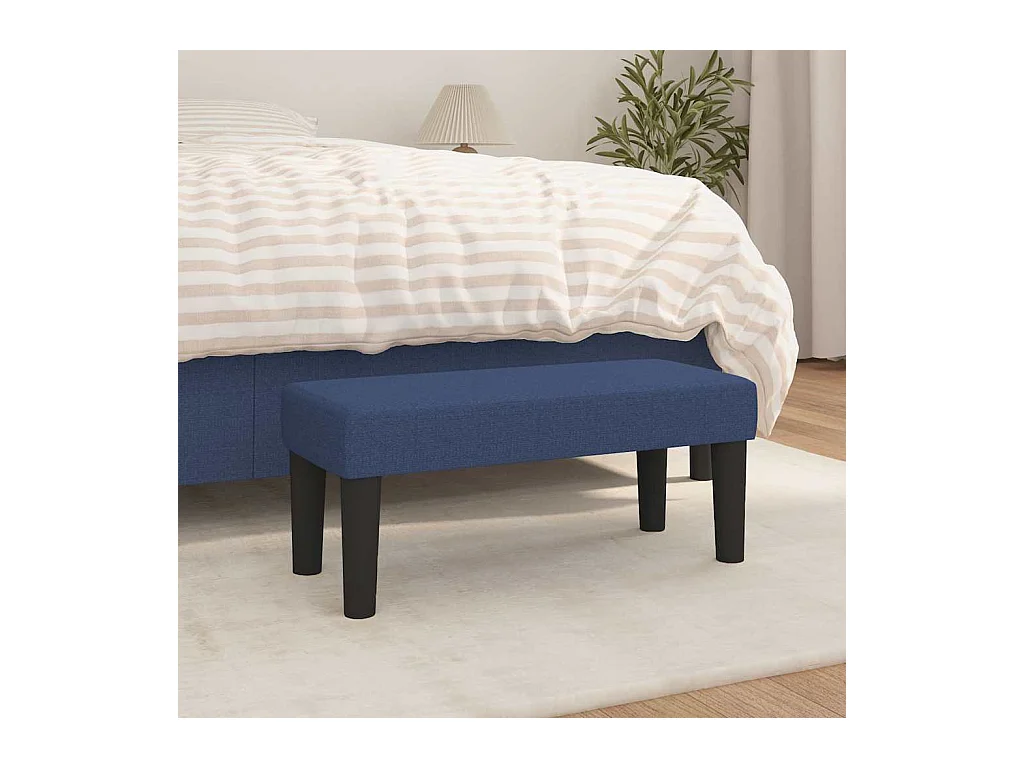 banc Bleu 70 x 30 x 30 cm tissu