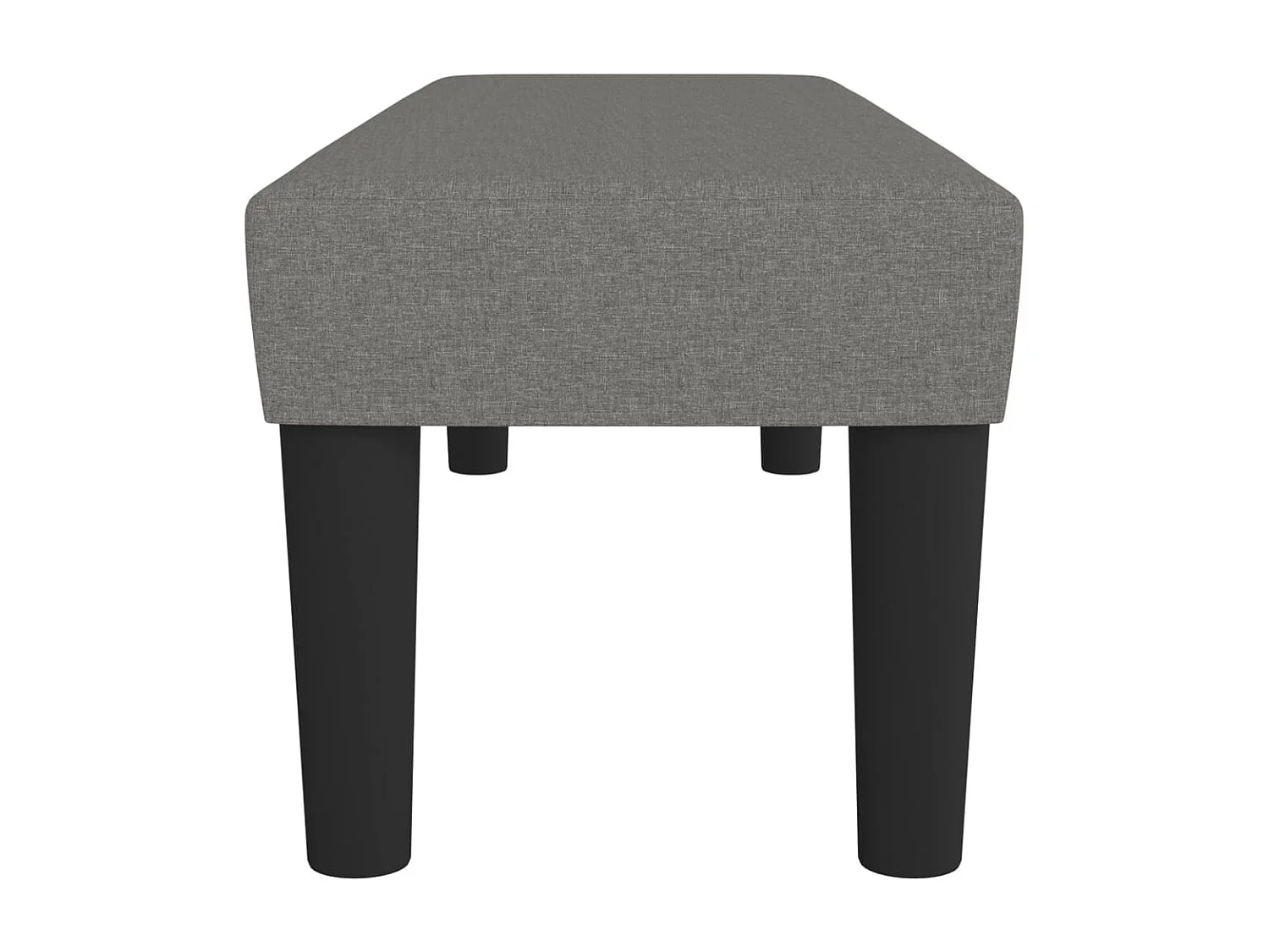 Banco Gris Oscuro 100x30x30 cm Tela