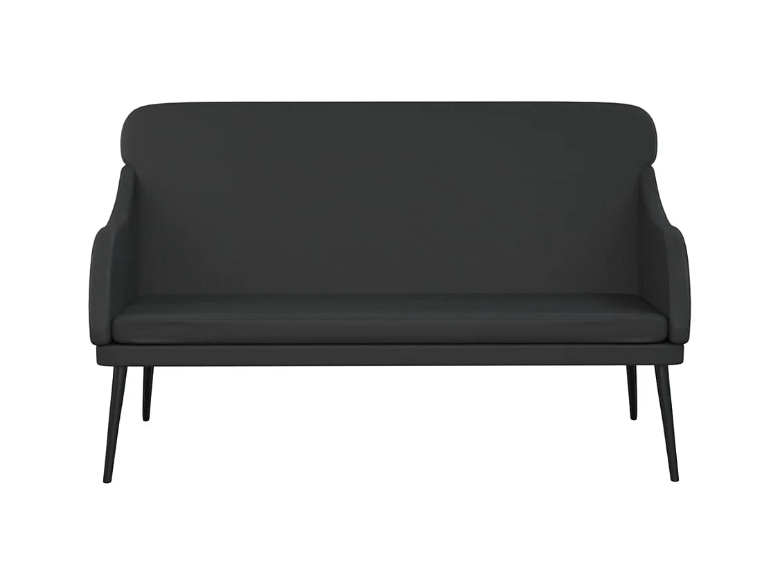 Zwarte bank 110x76x80 cm kunstleer