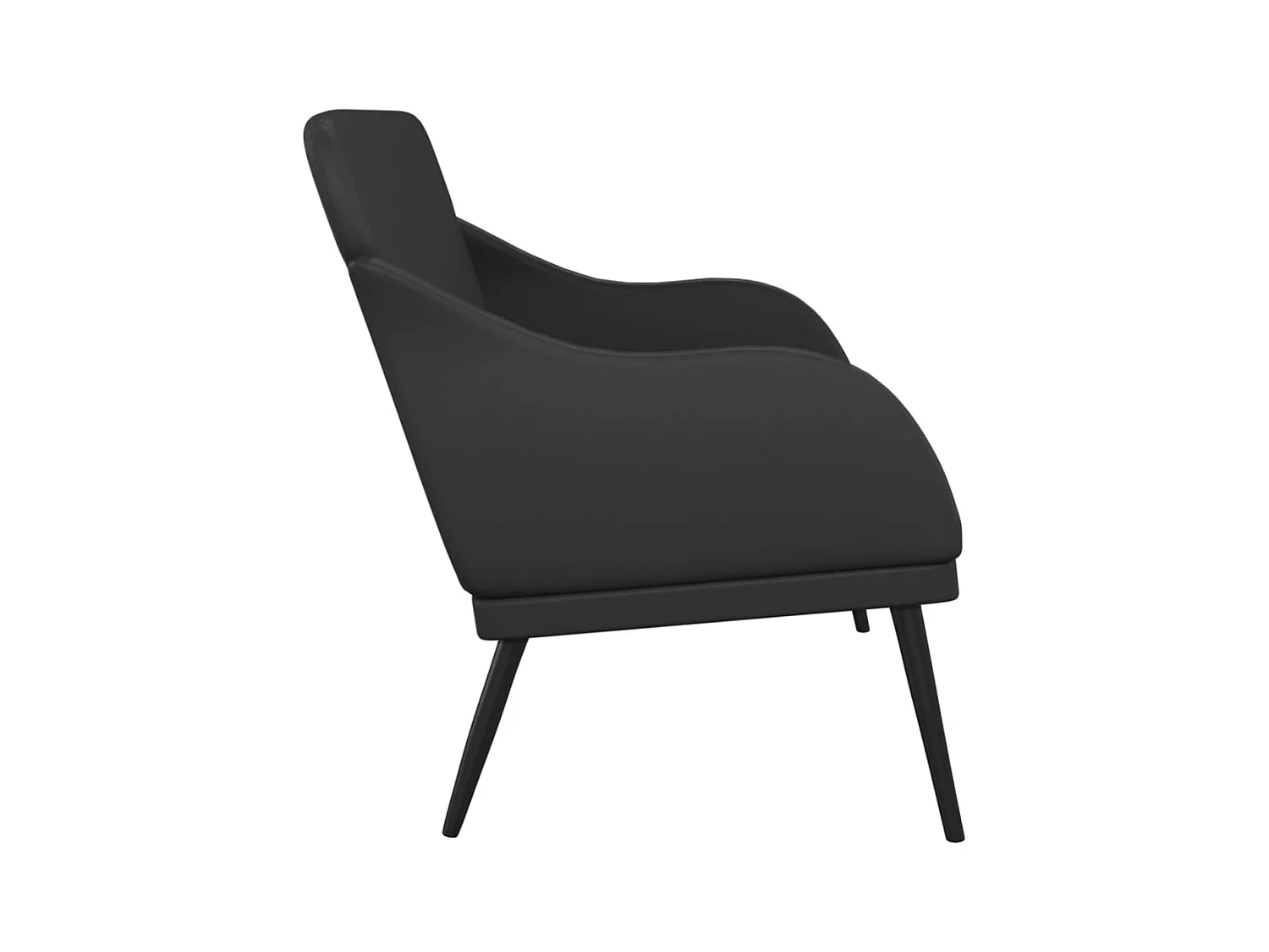 Zwarte bank 110x76x80 cm kunstleer