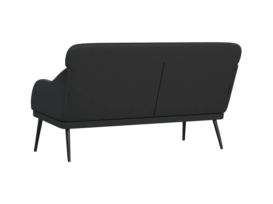 Zwarte bank 110x76x80 cm kunstleer