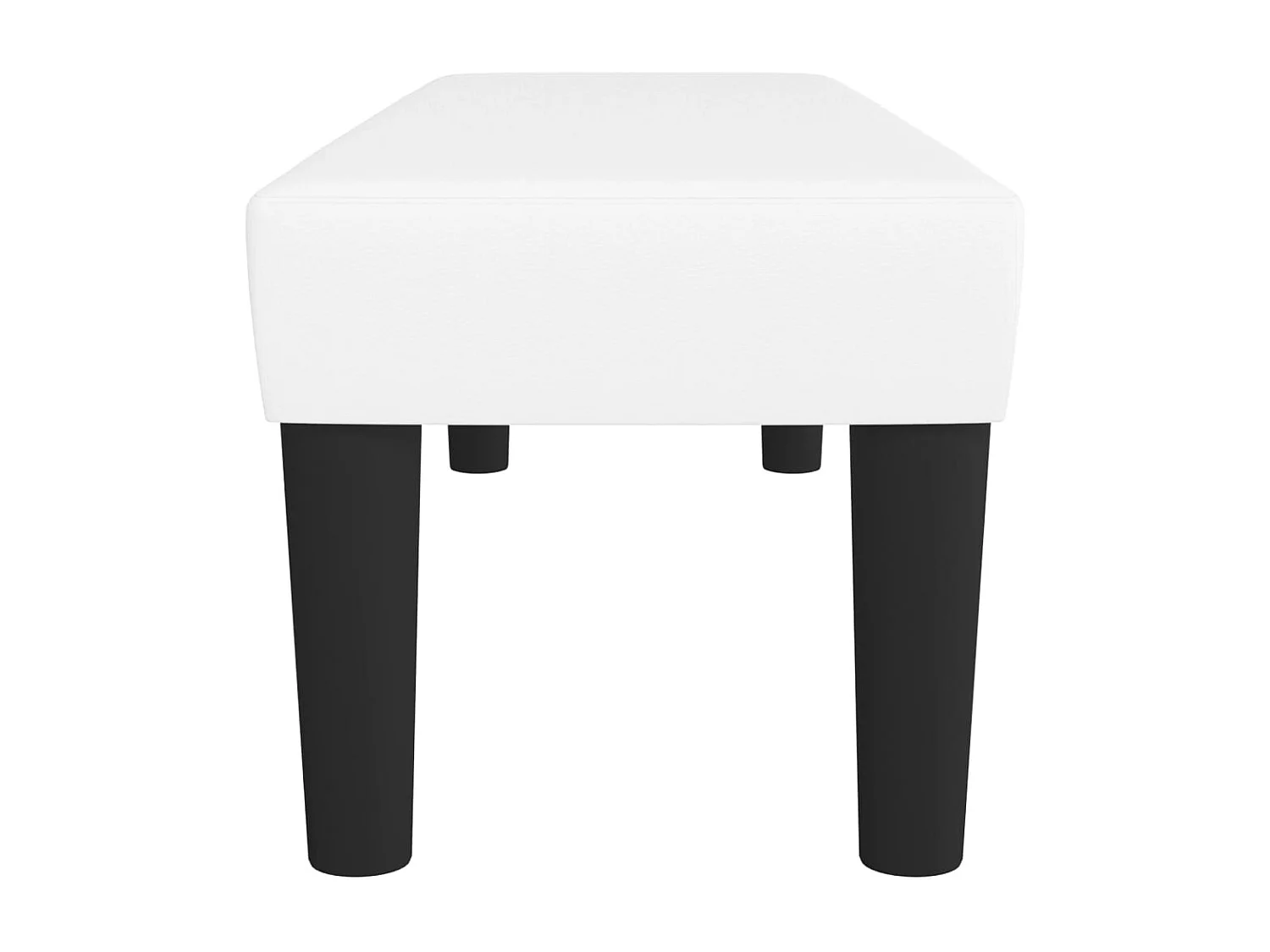 Witte bank 100x30x30 cm kunstleer