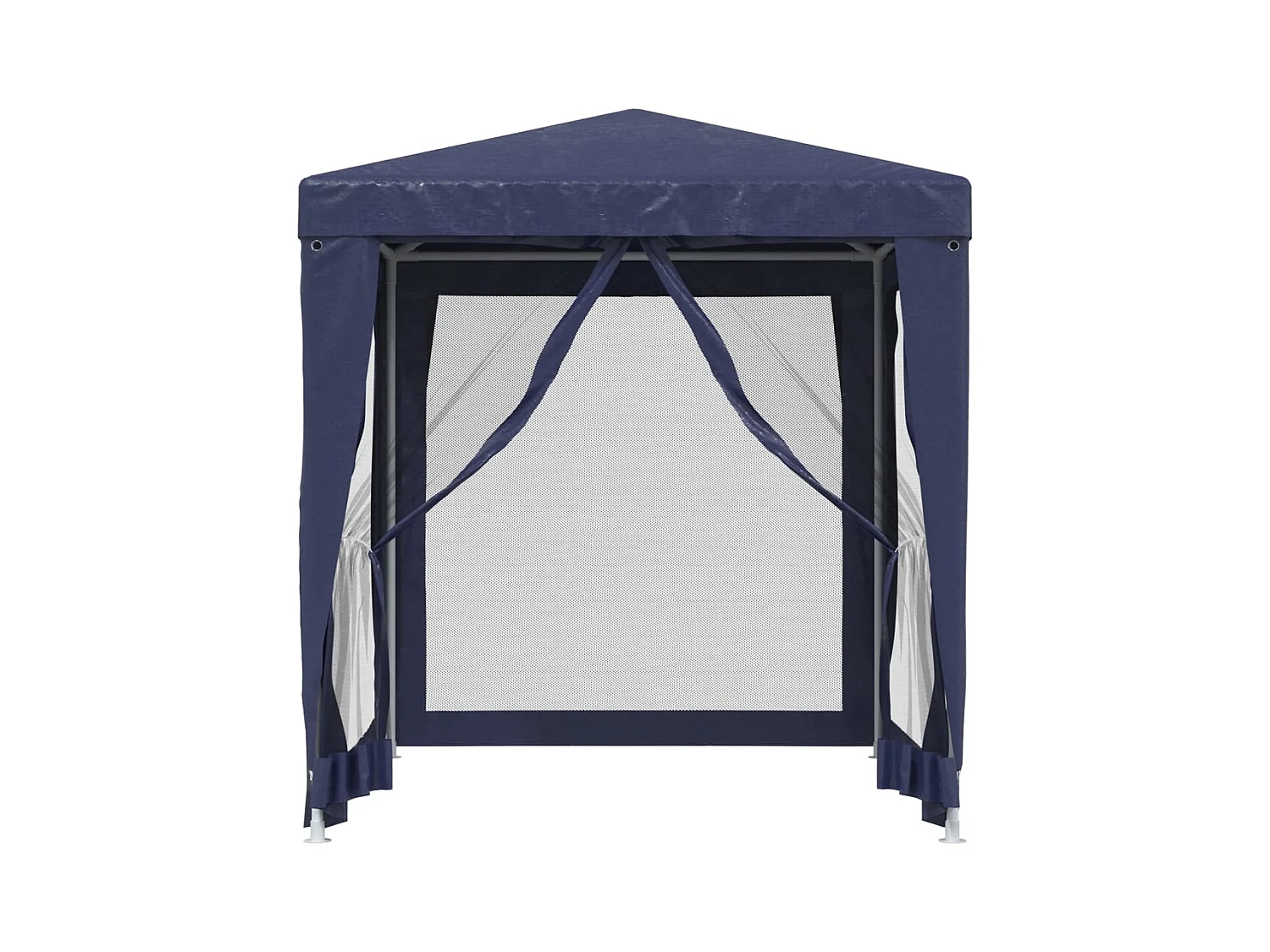 Carpa para fiestas con 4 paredes laterales de malla Azul 2x2 m HDPE