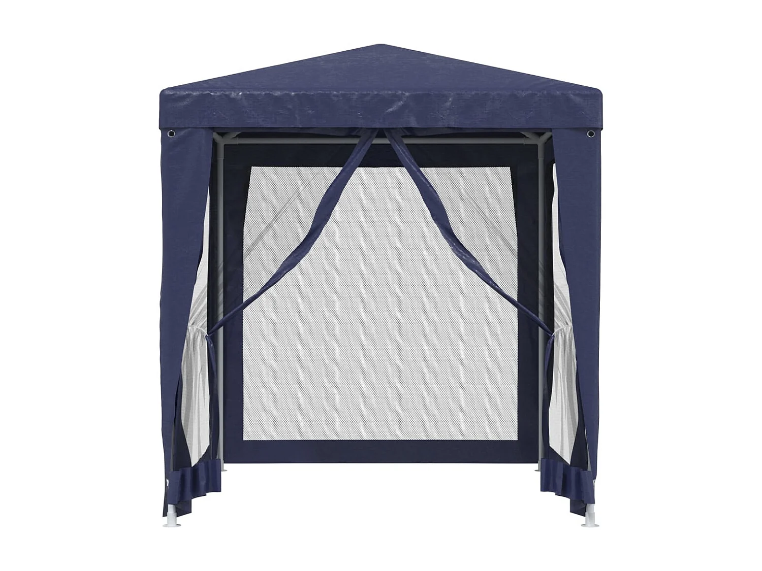 Carpa para fiestas con 4 paredes laterales de malla Azul 2x2 m HDPE