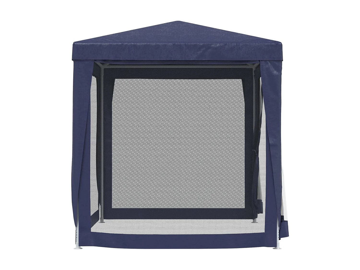 Carpa para fiestas con 4 paredes laterales de malla Azul 2x2 m HDPE