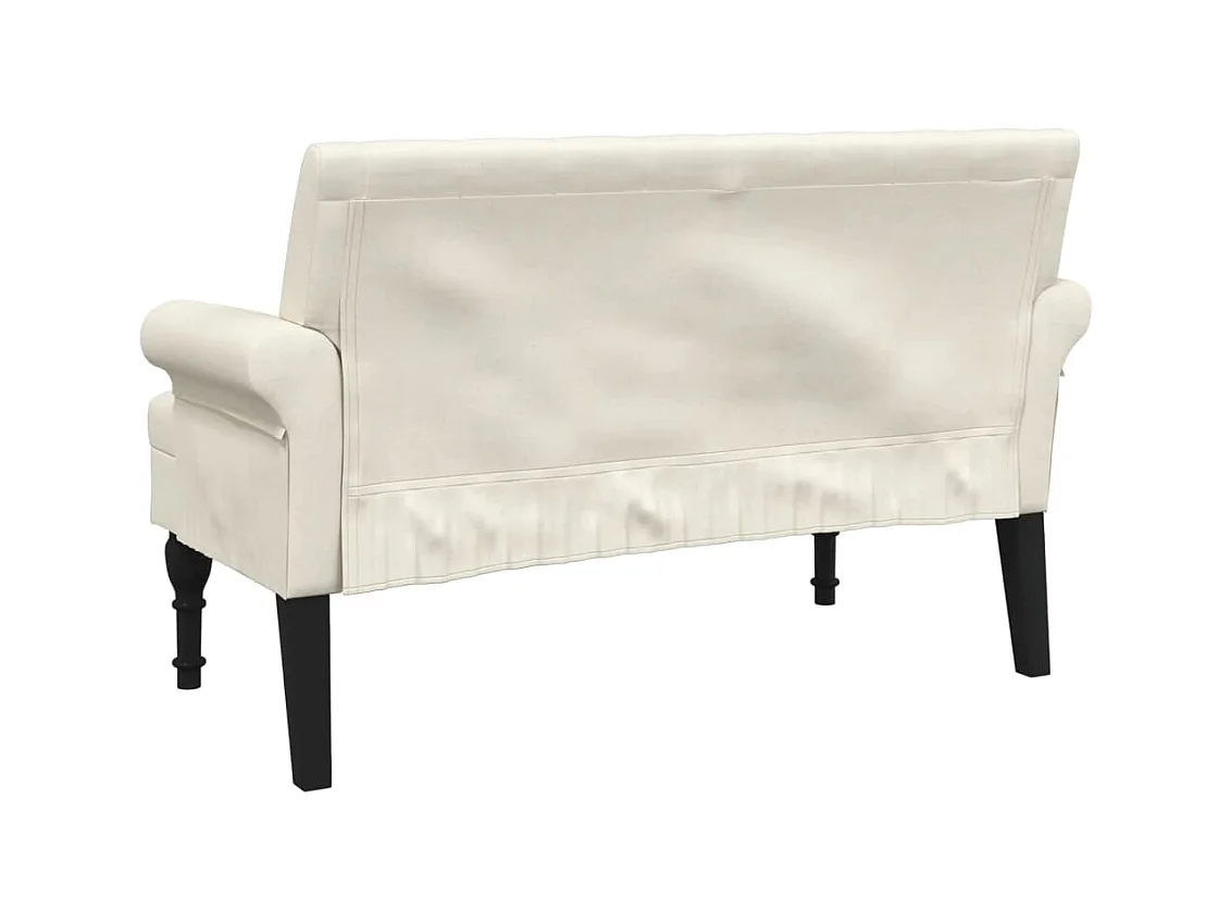 Banc avec dossier 120x62x75,5 cm lin