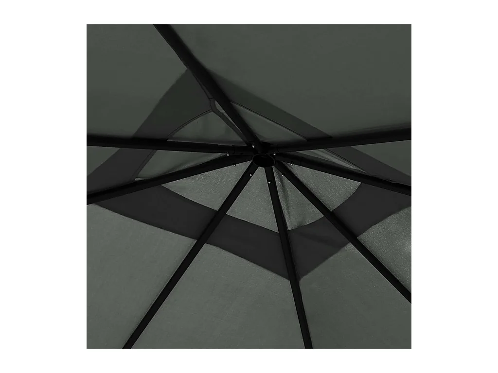 Belvedere 3x3x2,6 m Antracita 160 g/m²