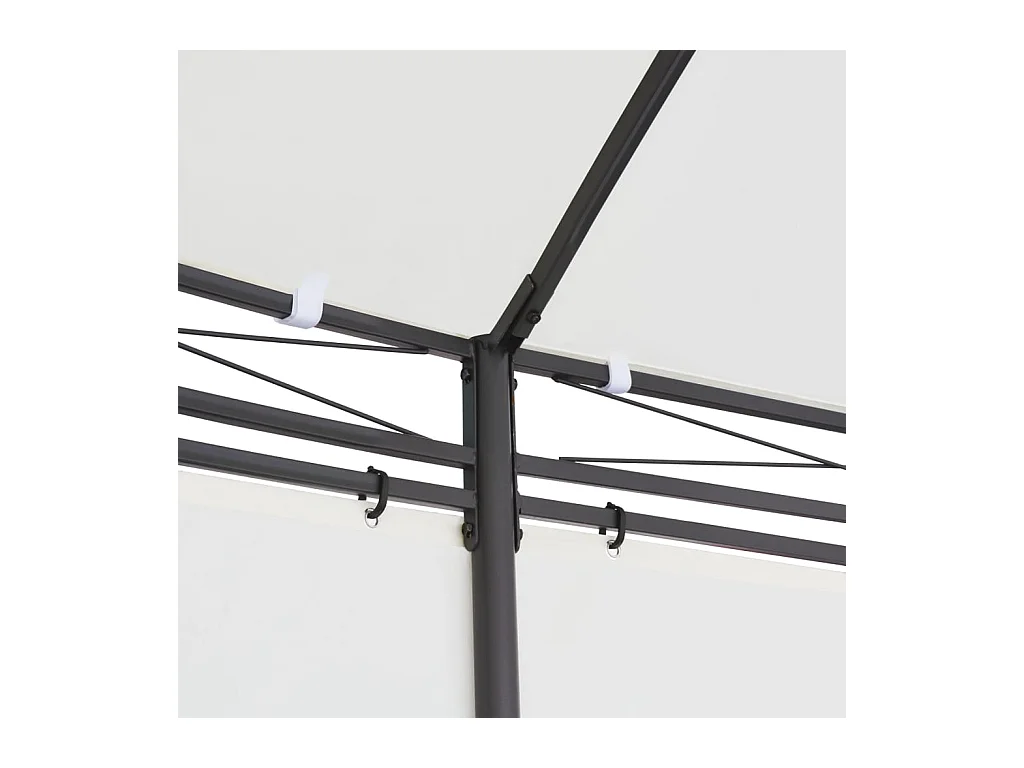 Chapiteau 530x350x265 cm Blanc crème