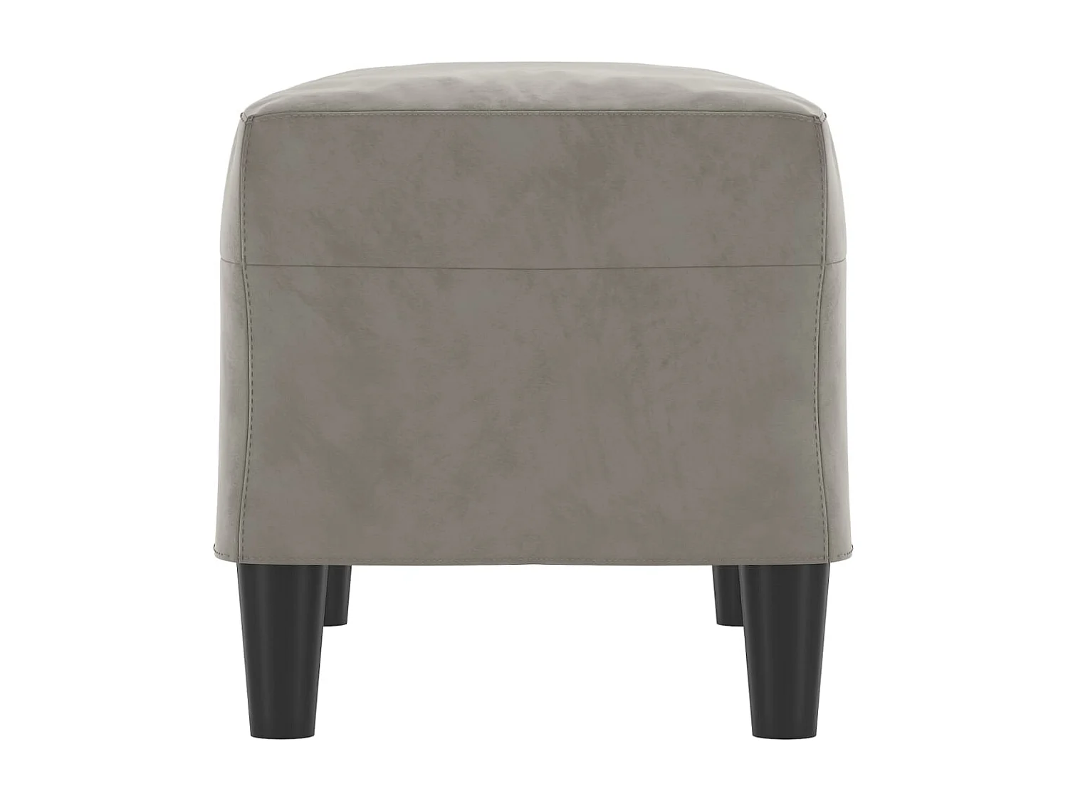 Banc Gris clair 70x35x41 cm Velours