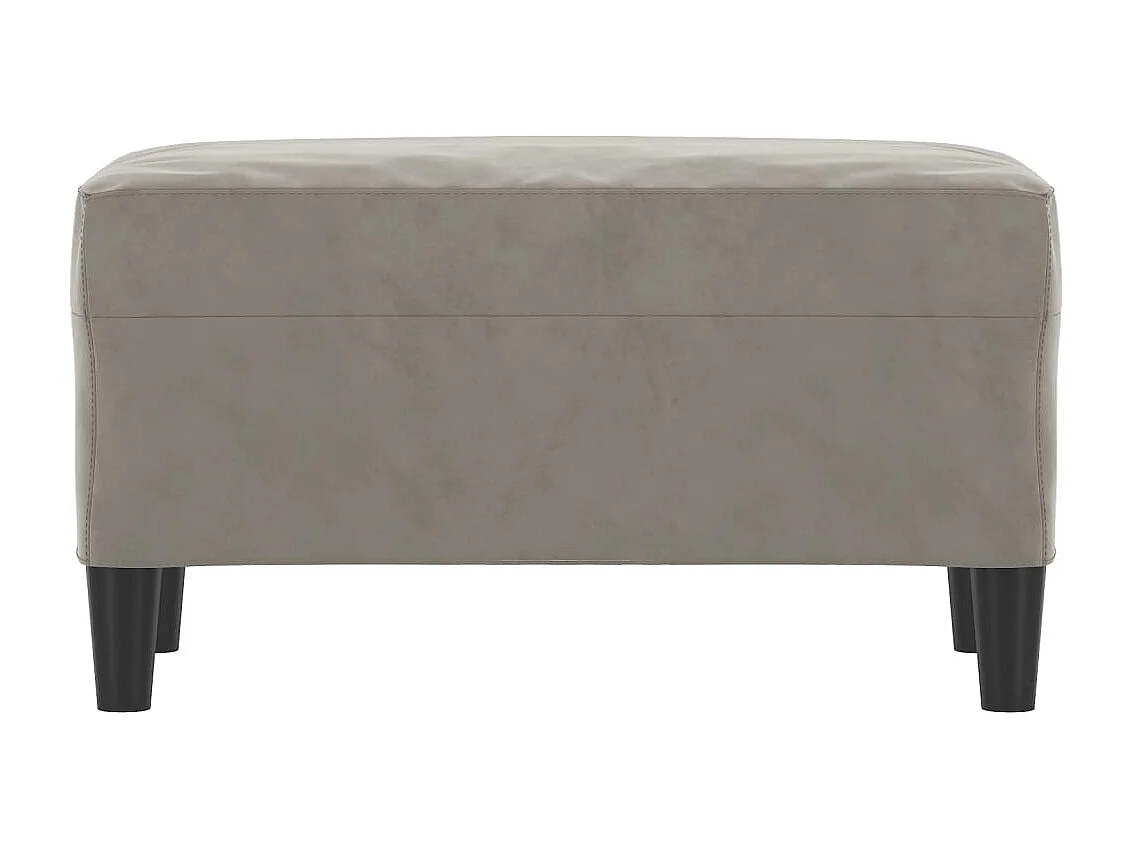 Banc Gris clair 70x35x41 cm Velours