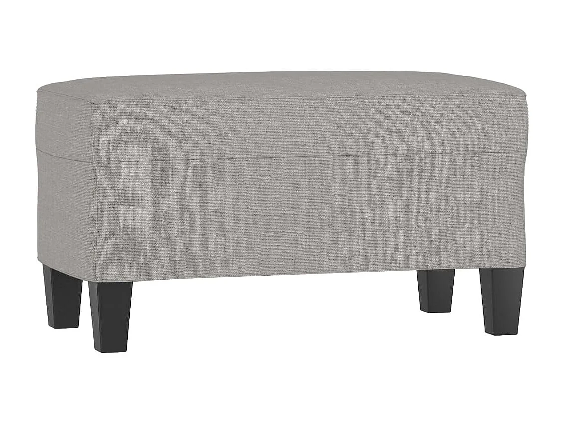 Banc Gris clair 70x35x41 cm Tissu