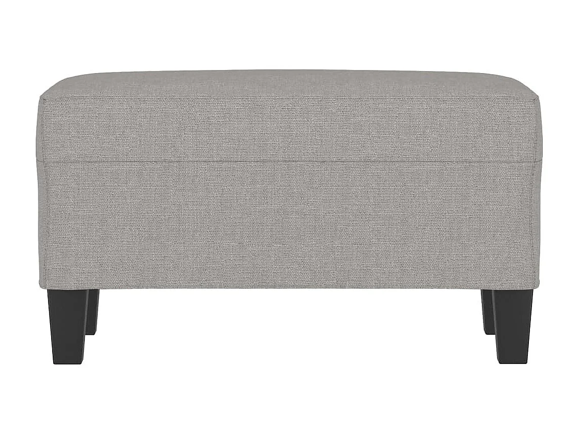 Banc Gris clair 70x35x41 cm Tissu