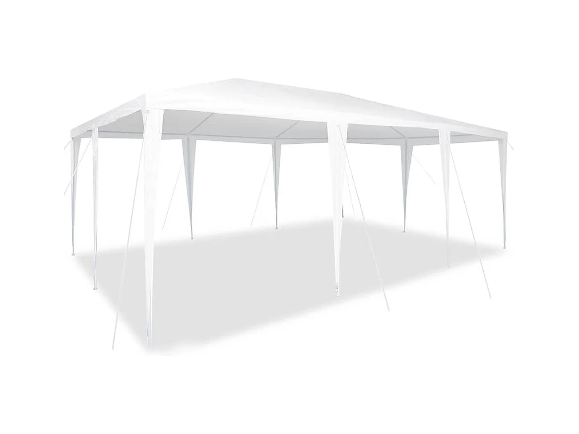Tente de fête Blanc 600 x 400 x 266 cm Polyester et Acier