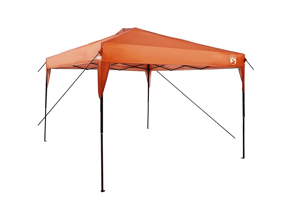 Tente à auvent pop-up Orange 300 x 300 cm tissu