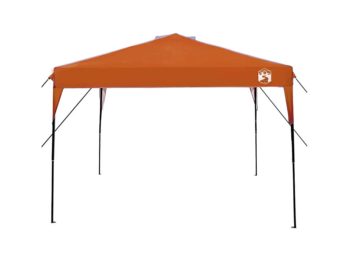 Tente à auvent pop-up Orange 300 x 300 cm tissu