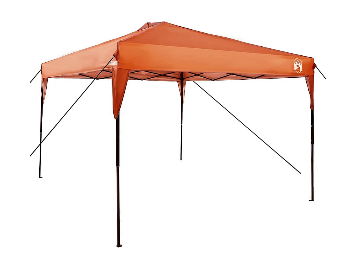 Tente à auvent pop-up Orange 300 x 300 cm tissu