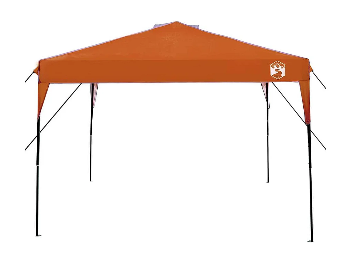 Tente à auvent pop-up Orange 300 x 300 cm tissu