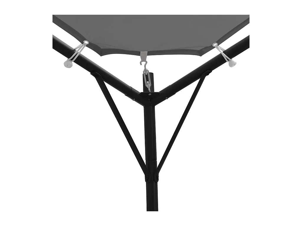 x 4 m Anthrazit Laube