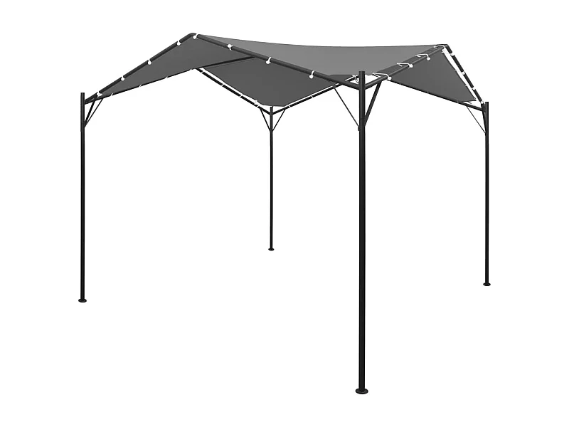 Pérgola antracita de 4 x 4 m