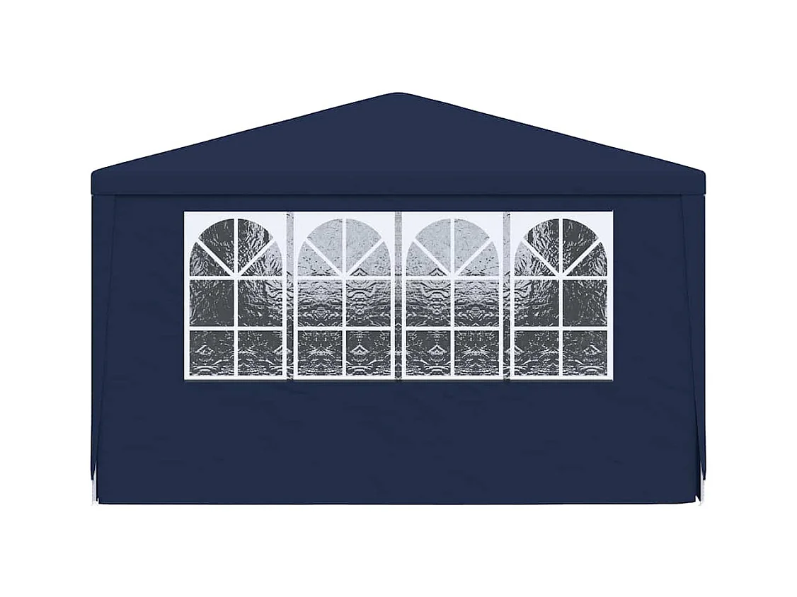 Tenda per ricevimenti con pareti laterali 4x6 m Blu 90 g/m²