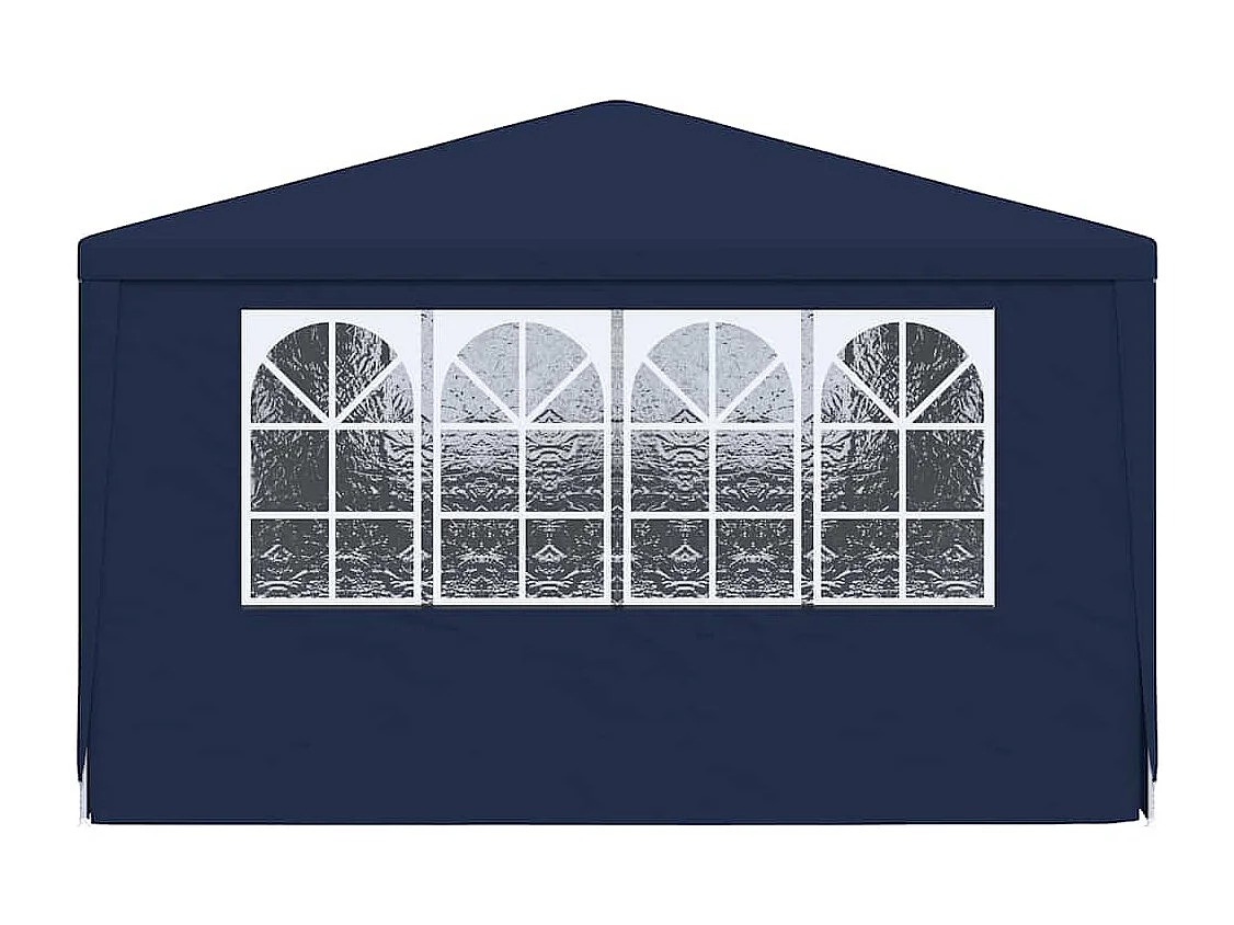 Carpa de recepción con paredes laterales 4x6 m Azul 90 g/m²