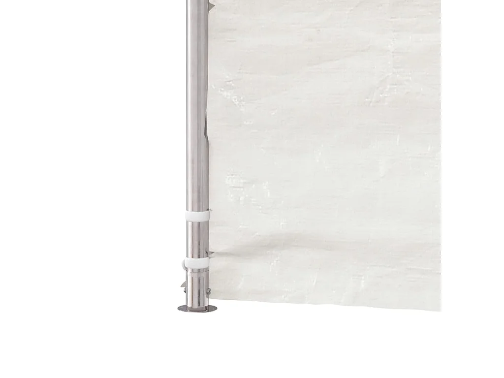 Gazebo con techo blanco 2,28x2,23x2,69 m polietileno