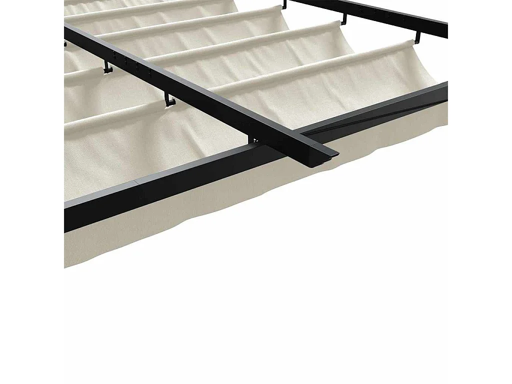 Gazebo da parete in acciaio color crema