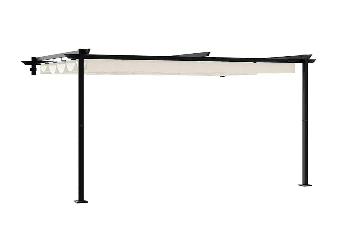 Gazebo mural Crème Acier