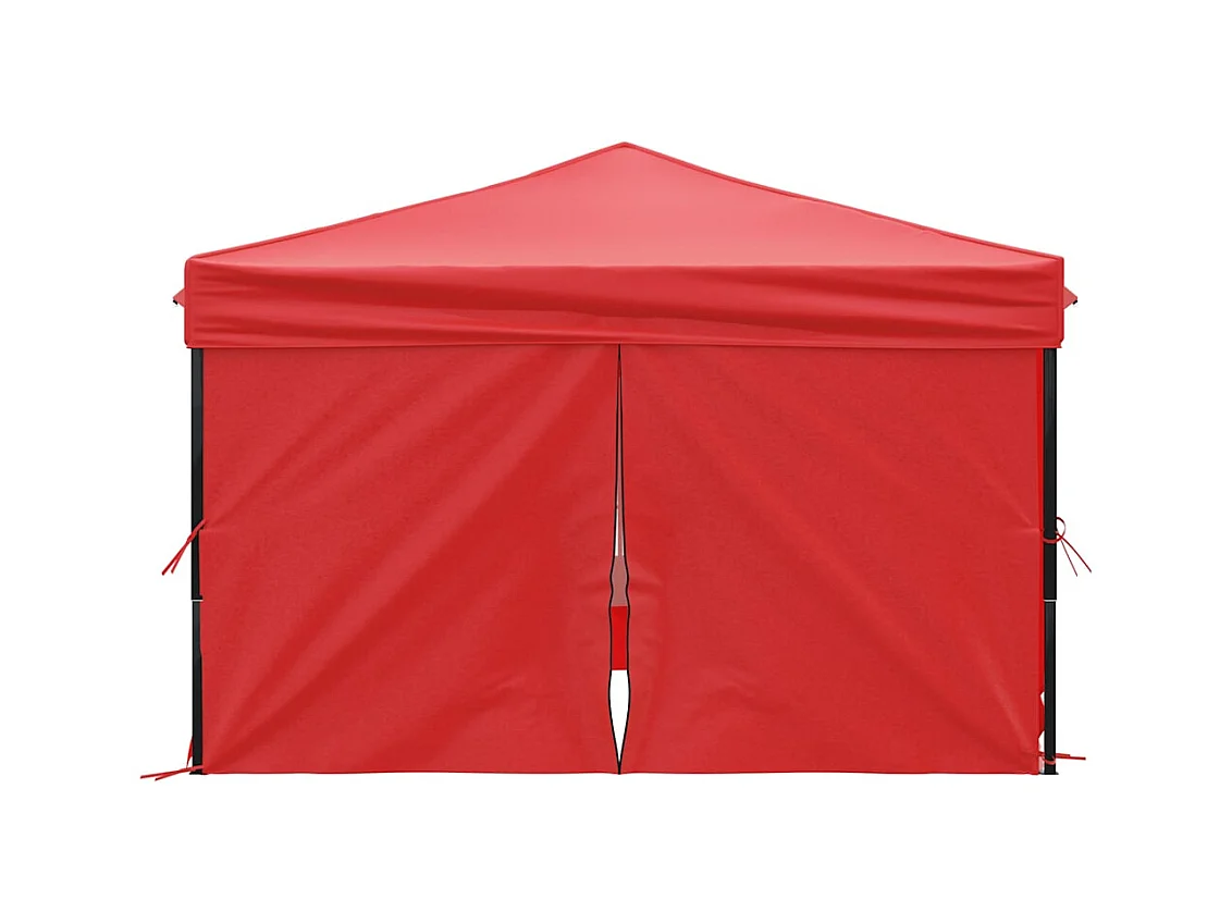 Carpa de recepción plegable con paredes Roja 3x3 m