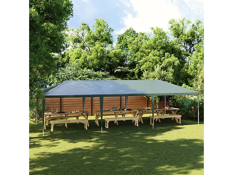 Carpa de recepción profesional 4x9 m Verde 90 g/m²